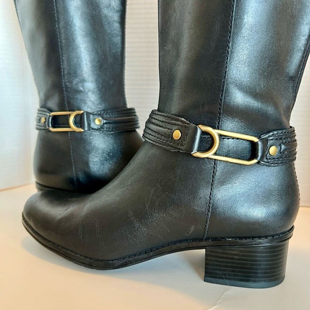 BANDOLINO Leather Coloradee Riding Boot Two Tone 7.5 M - Picture 3 of 15